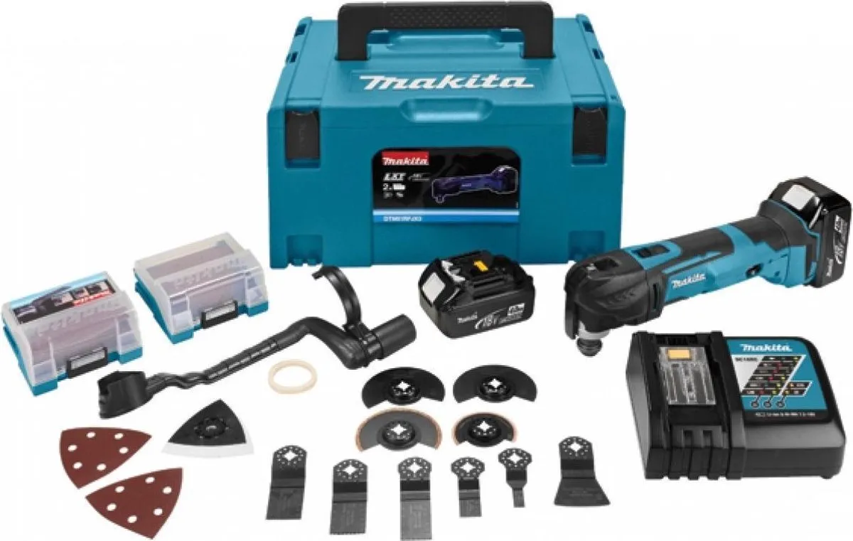 Makita DTM51RTJX3 Multitool 18V - 2x accu - 17 accessoires