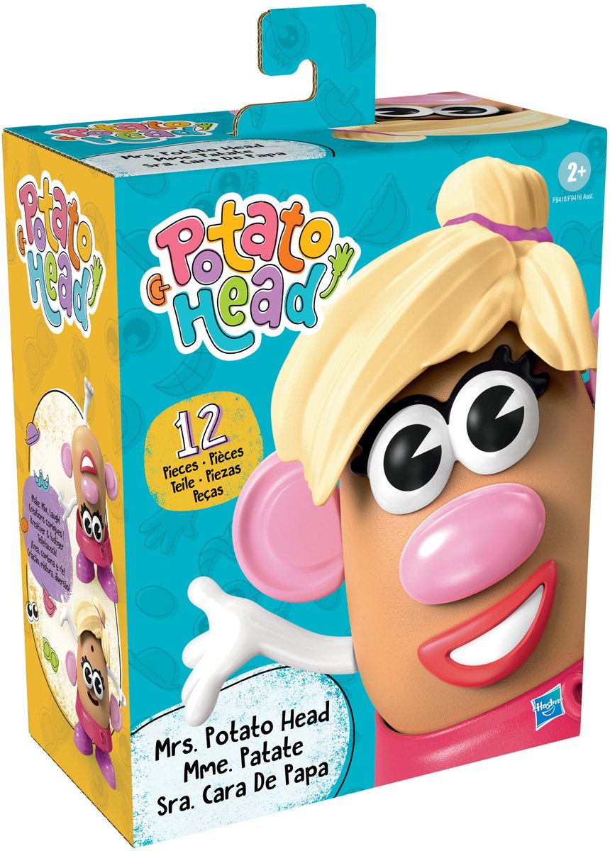 Hasbro Mrs Potato Head speelgoedfiguur - klassiek bouwspeelgoed.