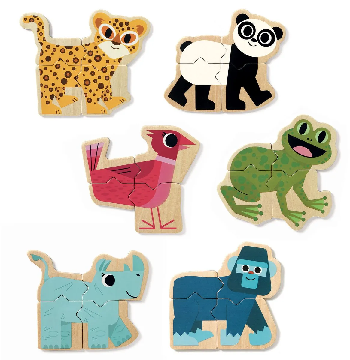 Djeco Mixanimo Magnetische Dieren - DJ03126 - Multicolor - afbeelding 6 van 6