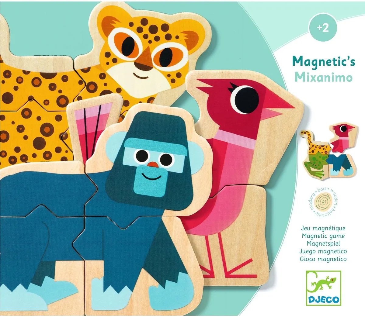Djeco Mixanimo Magnetische Dieren - DJ03126 - Multicolor - afbeelding 2 van 6