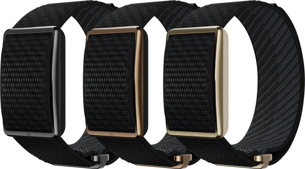 Polar Loop SoftWeave Horlogeband - Zwart - S/M & M/L