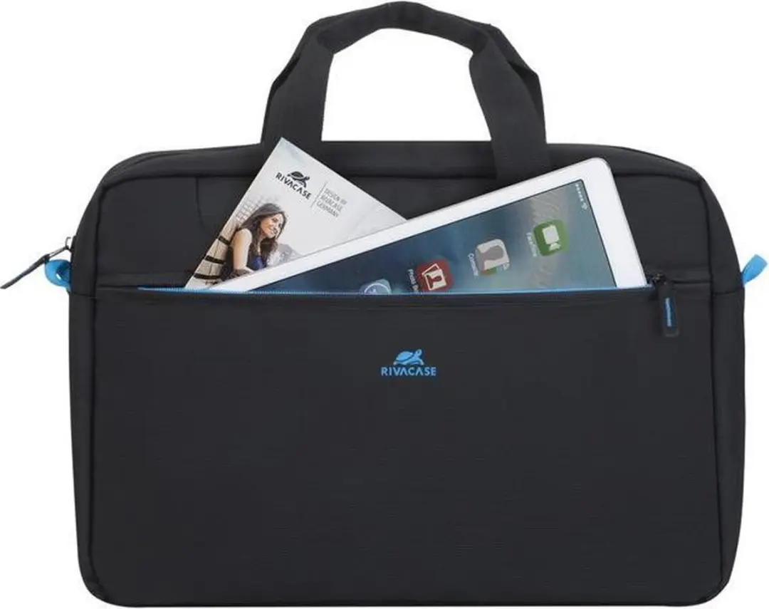 RivaCase 8057 Laptoptas 16 inch - 3 Vakken - Zwart