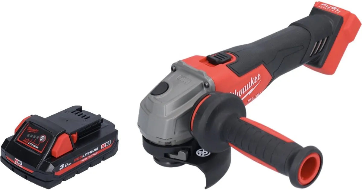 Milwaukee M18 FSAG115X Haakse Slijper 115mm - 3.0Ah Accu - afbeelding 3 van 5