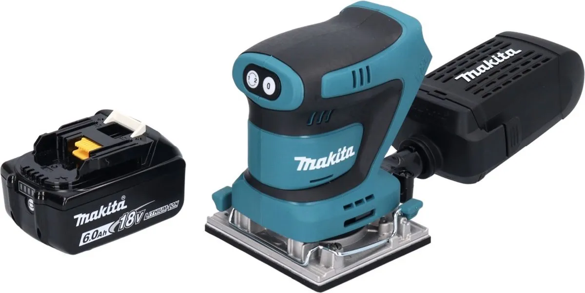 Makita DBO 482 G1 Vlakschuurmachine 18V - 112x102mm - 6.0Ah