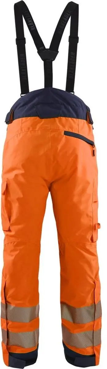 Blåkläder 1875-1977 Winterwerkbroek - High Vis Oranje/Marineblauw S