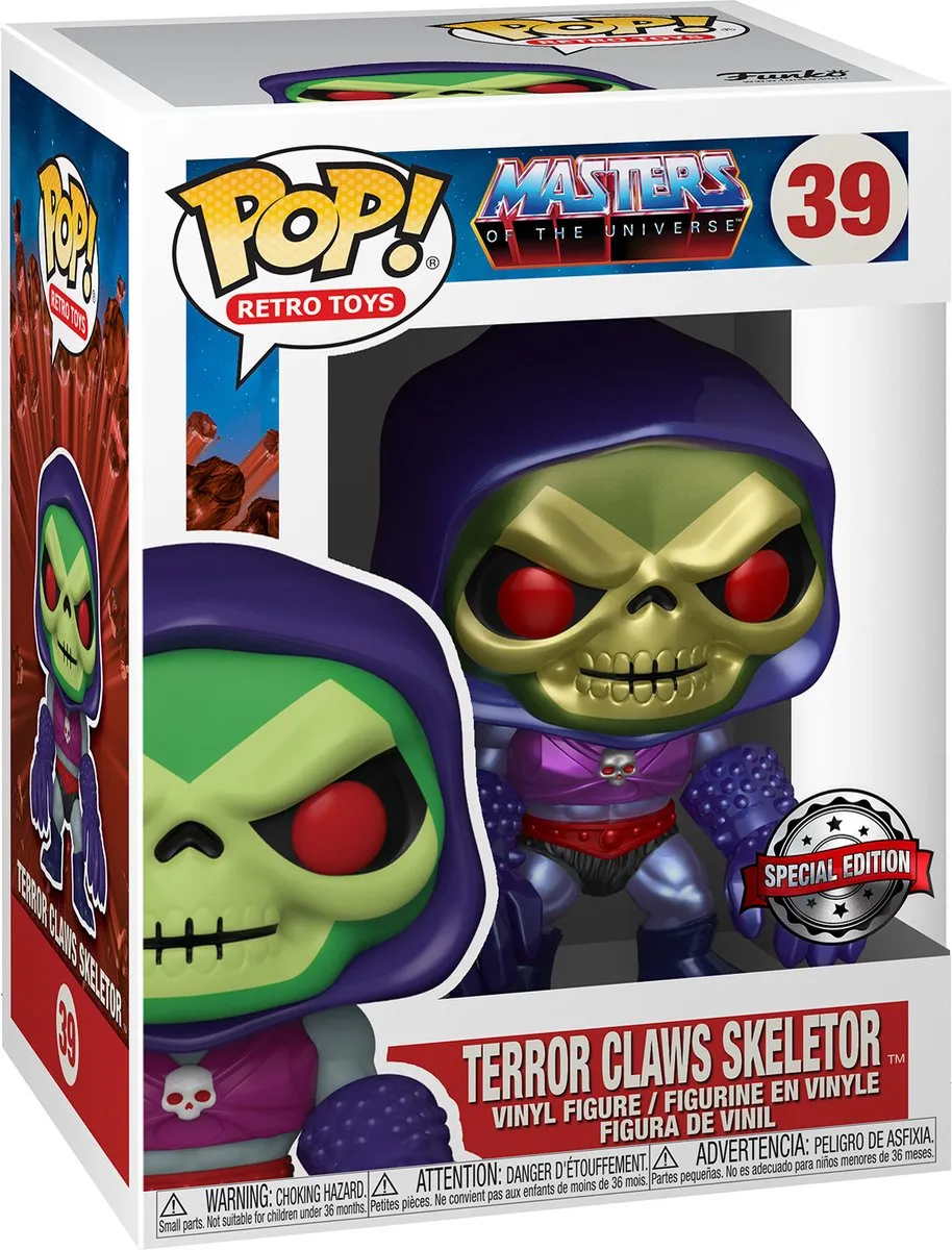 Funko Pop! Metallic Exclusive Masters of the Universe Skeletor W. Terror Cla 51440 - afbeelding 2 van 2
