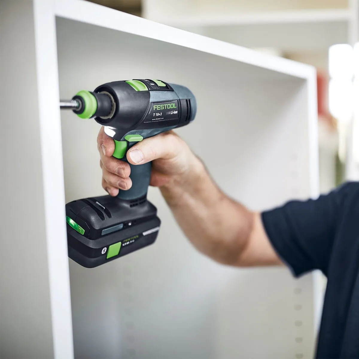 Festool T 18+3 HPC 577609 Accu Schroefboormachine 18V - 2x 4,0Ah - afbeelding 4 van 6