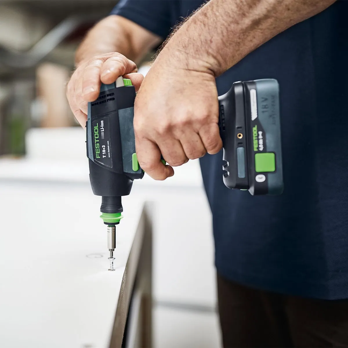 Festool T 18+3 HPC 577609 Accu Schroefboormachine 18V - 2x 4,0Ah - afbeelding 2 van 6