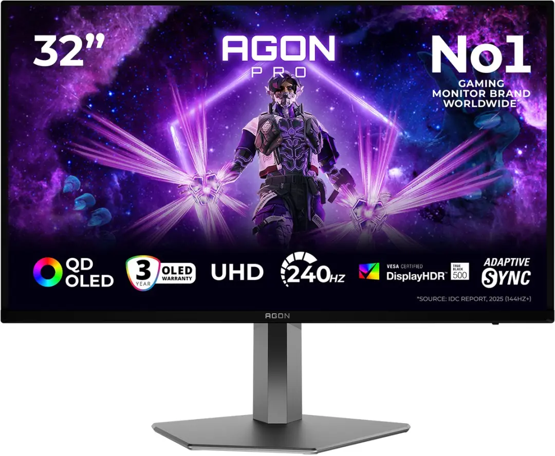 AOC AGON PRO AG326UZD2P Monitor 31.5" 4K - Zwart