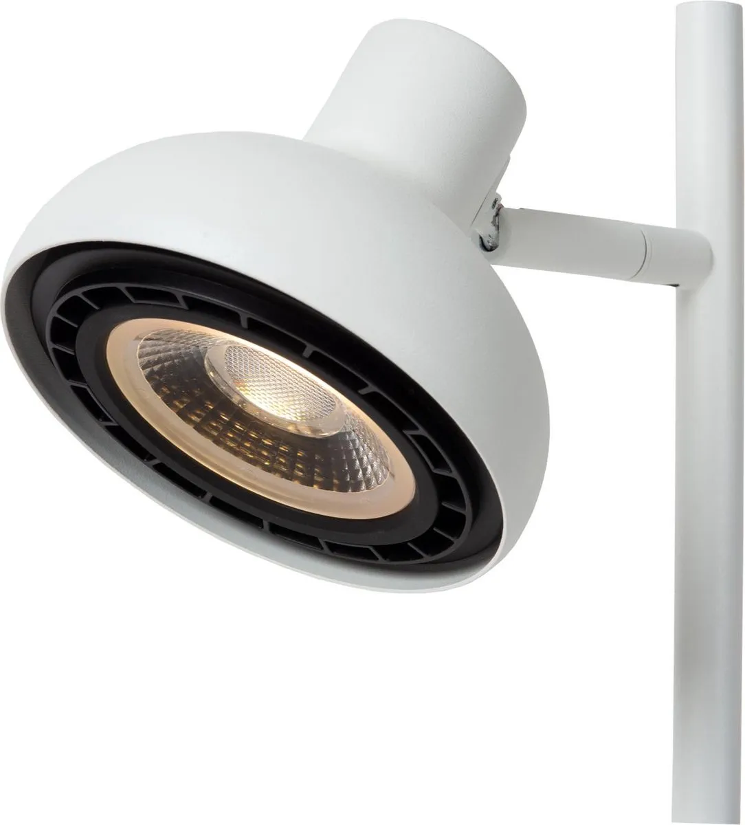 Lucide Sensas Bureaulamp Ø18cm GU10 - Wit