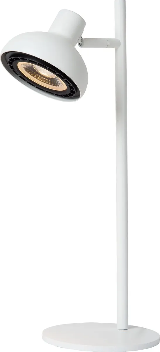 Lucide Sensas Bureaulamp Ø18cm GU10 - Wit