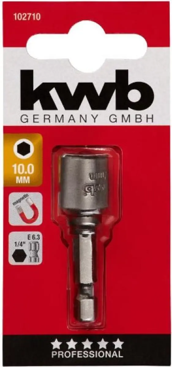 KWB Bitdop 10mm Zeskant Magnetisch