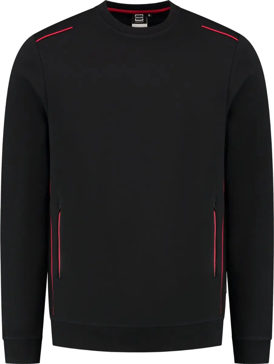 Tricorp Sweater Accent 302703 - Maat L Zwart