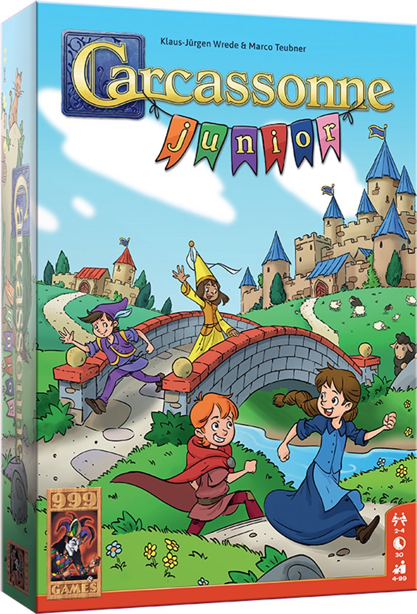999 Games - Carcassonne - Junior - Bordspel - Vanaf 4 jaar - Kinderspel - Gezelschapsspel - Educatief spel