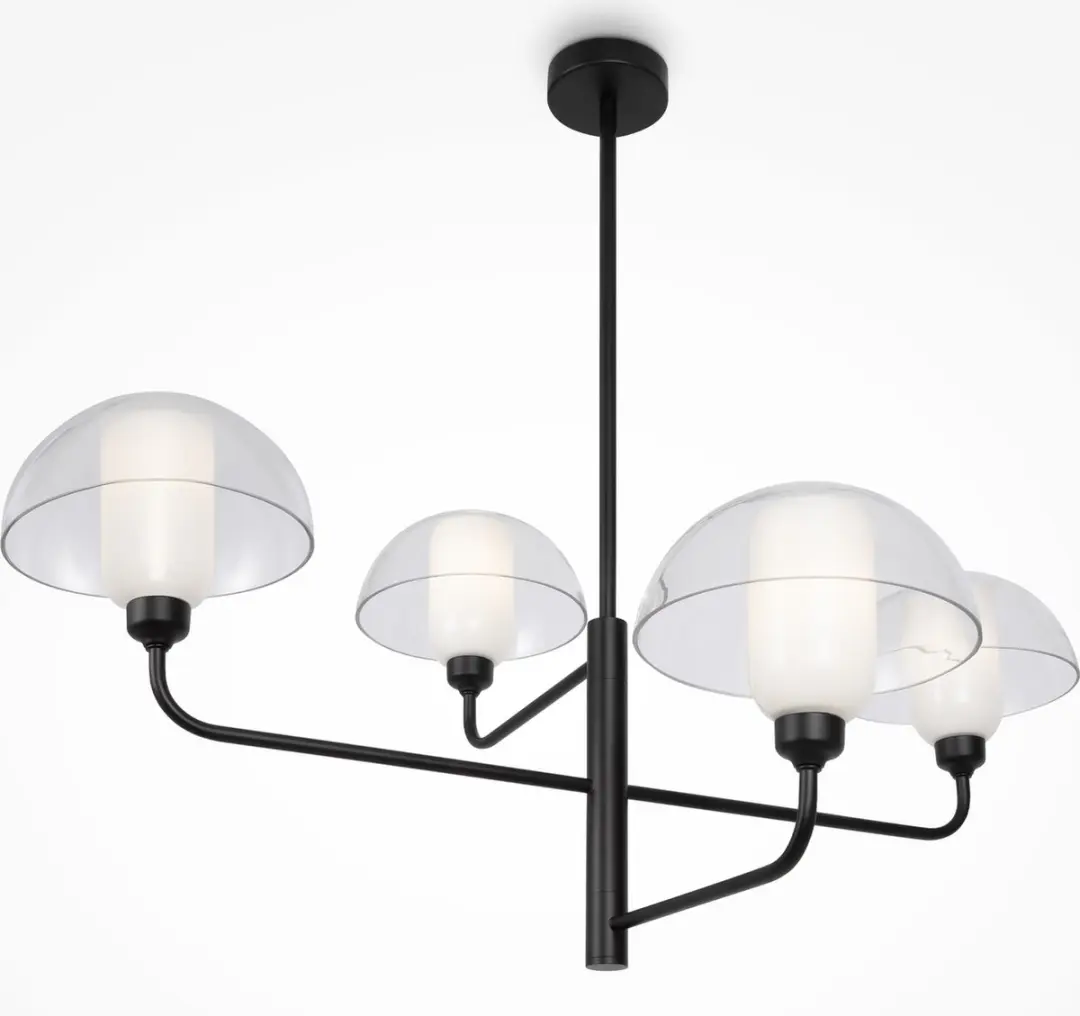 Maytoni Hanglamp Memory - 4 Lichtpunten Zwart