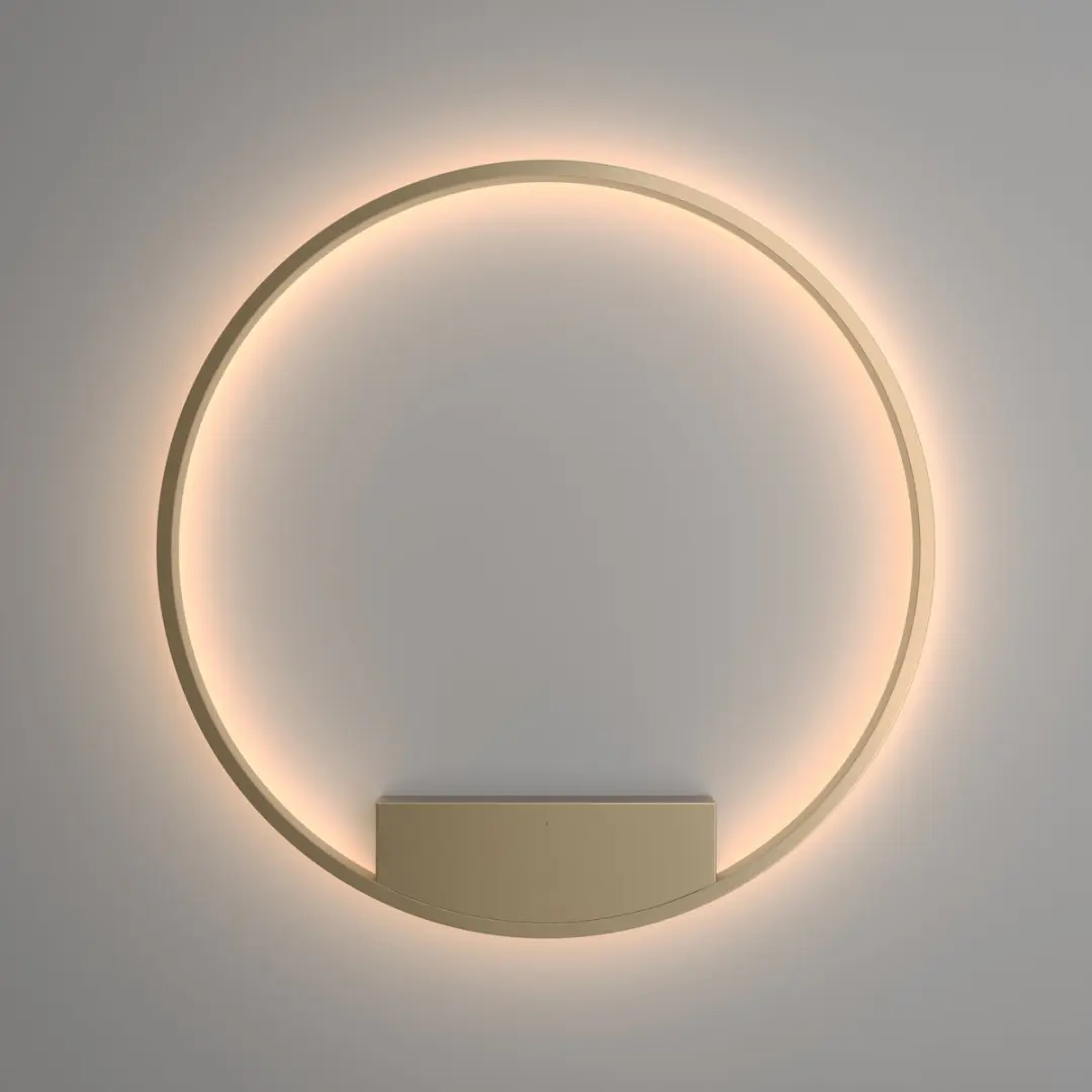 Maytoni Wandlamp Rim Ø80 - Messing