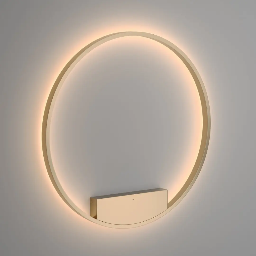 Maytoni Wandlamp Rim Ø80 - Messing