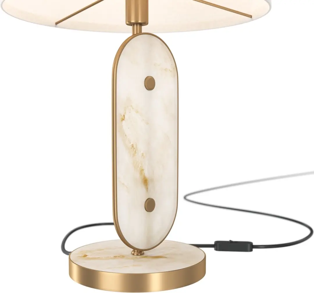 Maytoni Marmo Tafellamp - Goud Ø28cm