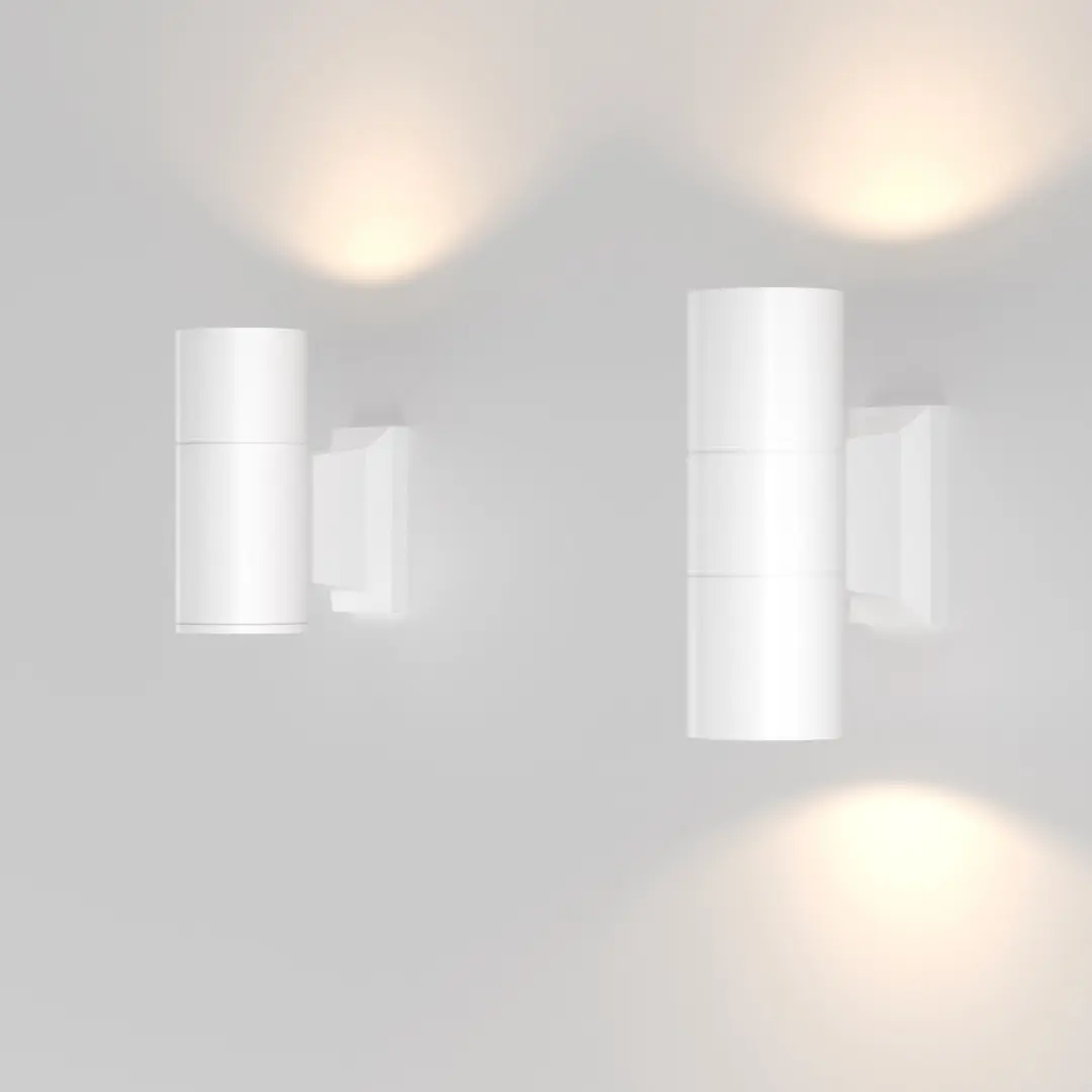 Maytoni Outdoor Wandlamp Bowery - Wit Ø6,4cm