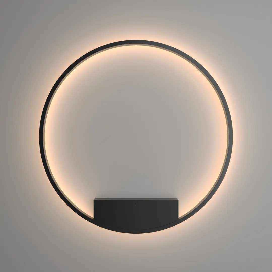 Maytoni Wandlamp Rim Ø80cm - Zwart