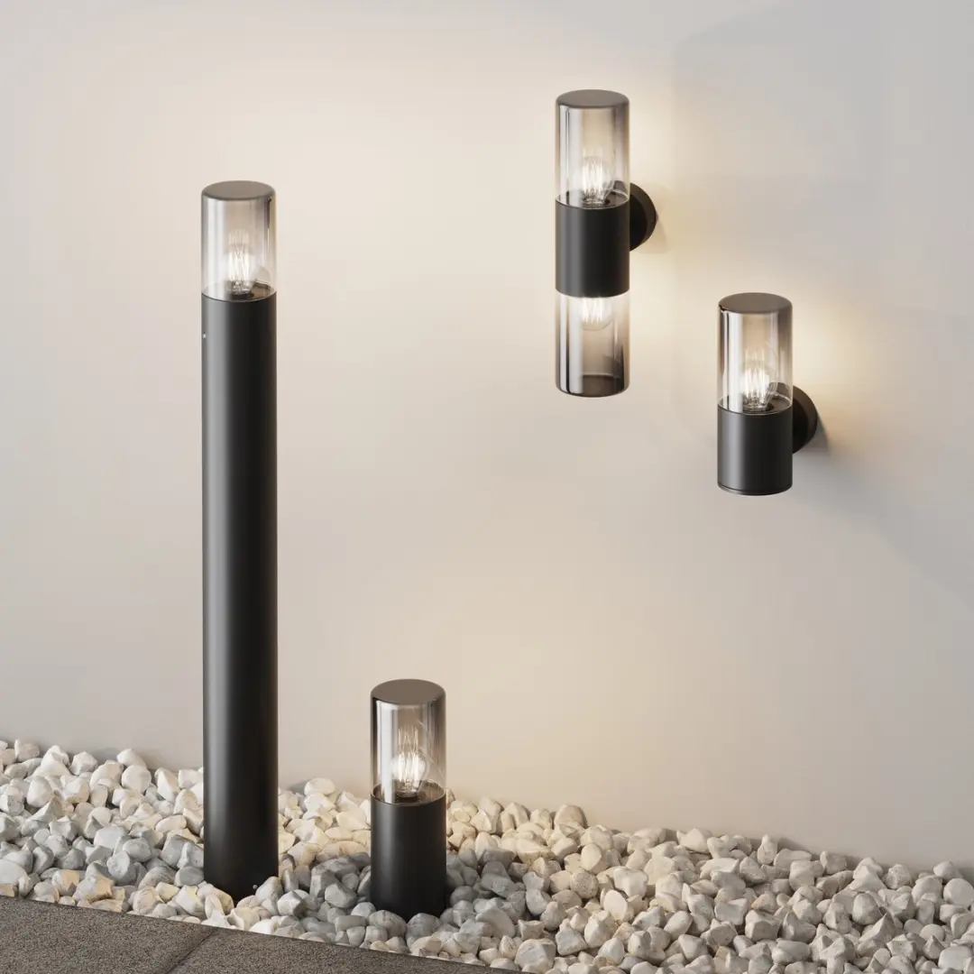 Maytoni Outdoor Wandlamp Amas Grafiet Ø8cm