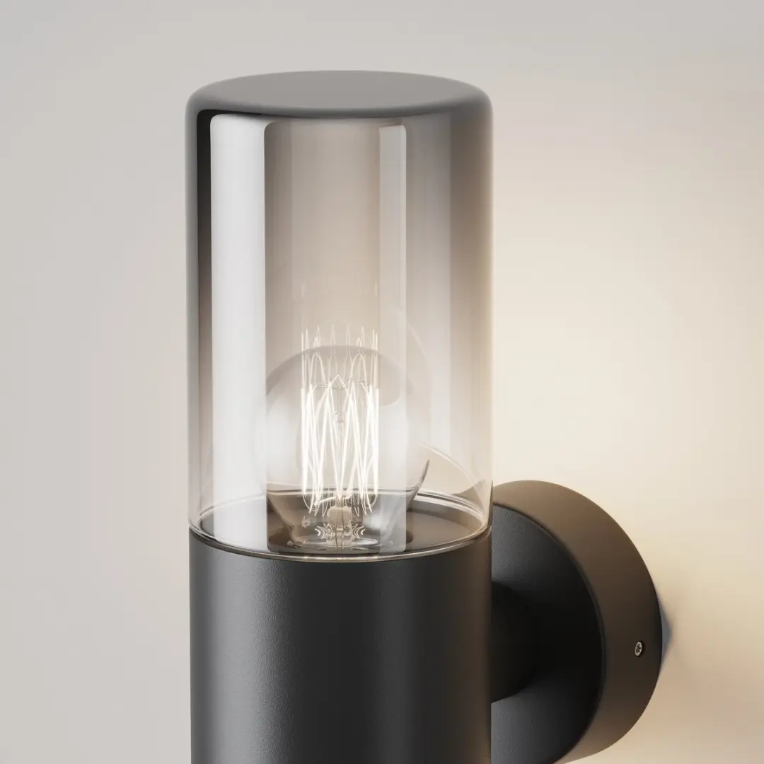 Maytoni Outdoor Wandlamp Amas Grafiet Ø8cm