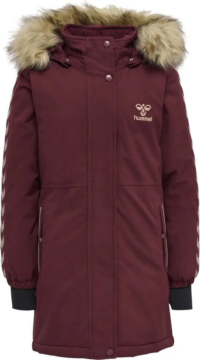 Hummel Kinderwinterjas Hmlleaf Tex Coat 215044 - 122 cm - Zwart - afbeelding 6 van 6