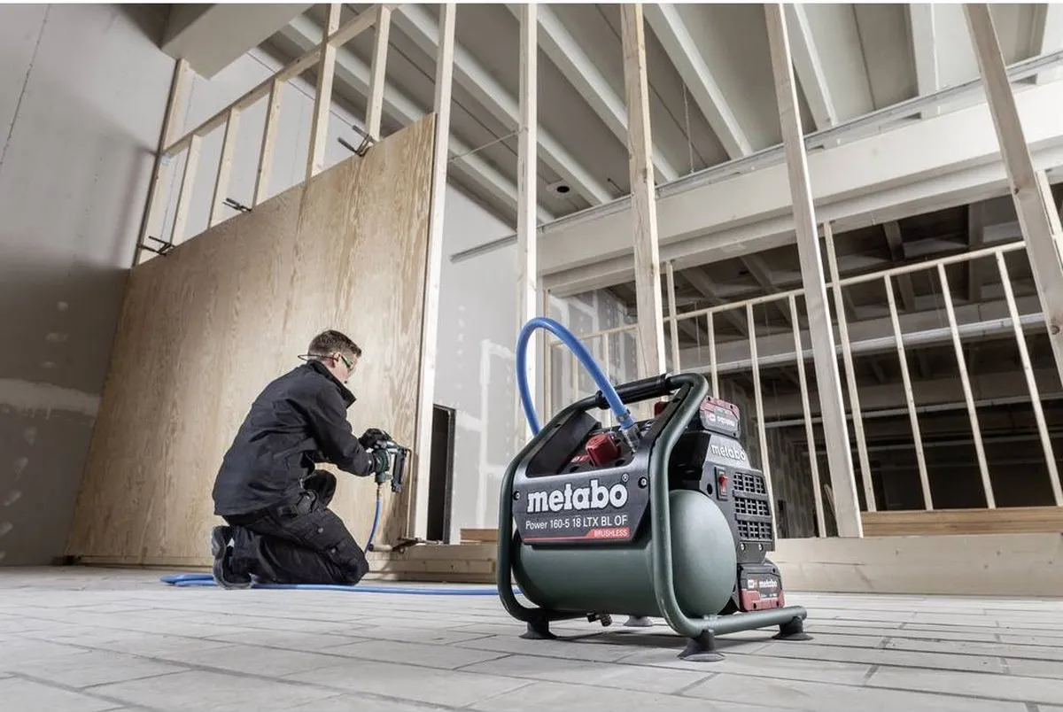 Metabo Power 160-5 18 LTX BL OF 18V Accu Compressor - 8 bar - 120L/min - Koolborstelloos