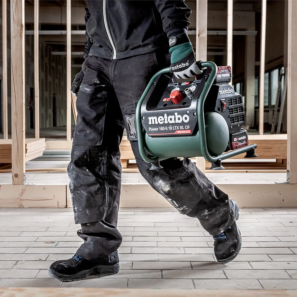 Metabo Power 160-5 18 LTX BL OF 18V Accu Compressor - 8 bar - 120L/min - Koolborstelloos