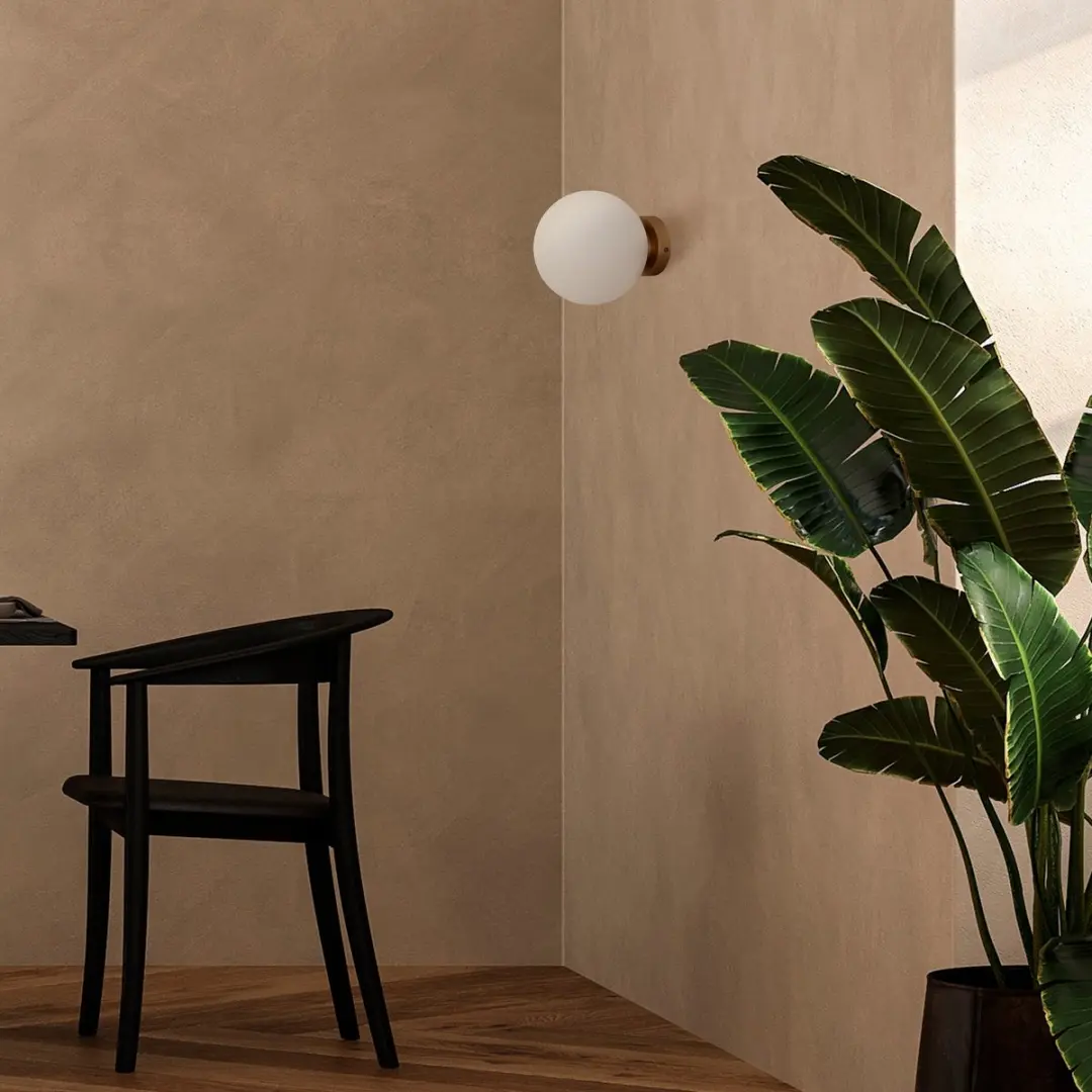 Maytoni Basic Form Wandlamp Goud - Ø18cm