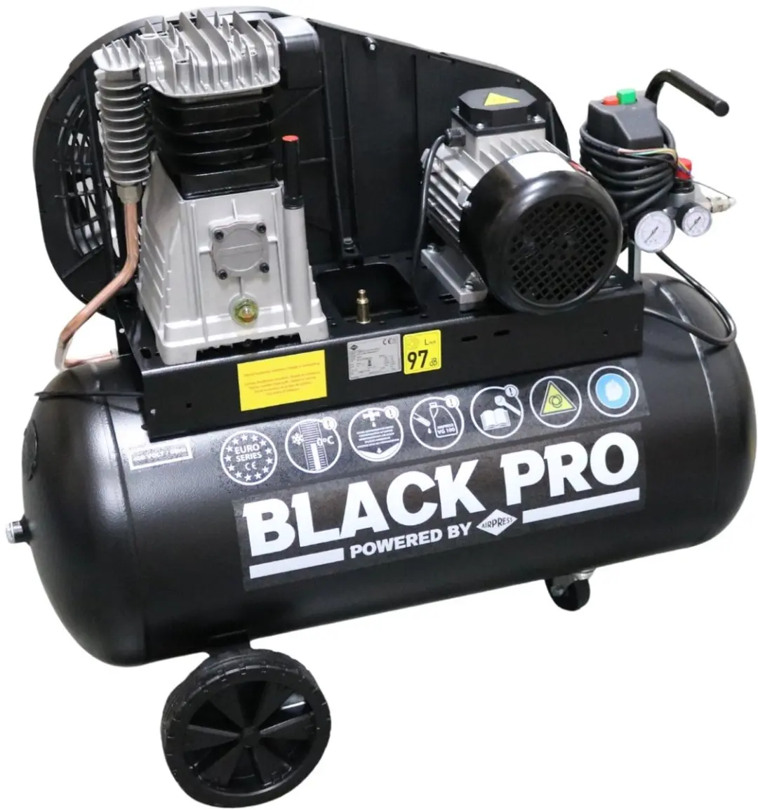 Airpress Black Pro B3800B/100 Compressor 10 bar 2.2 kW 390 l/min