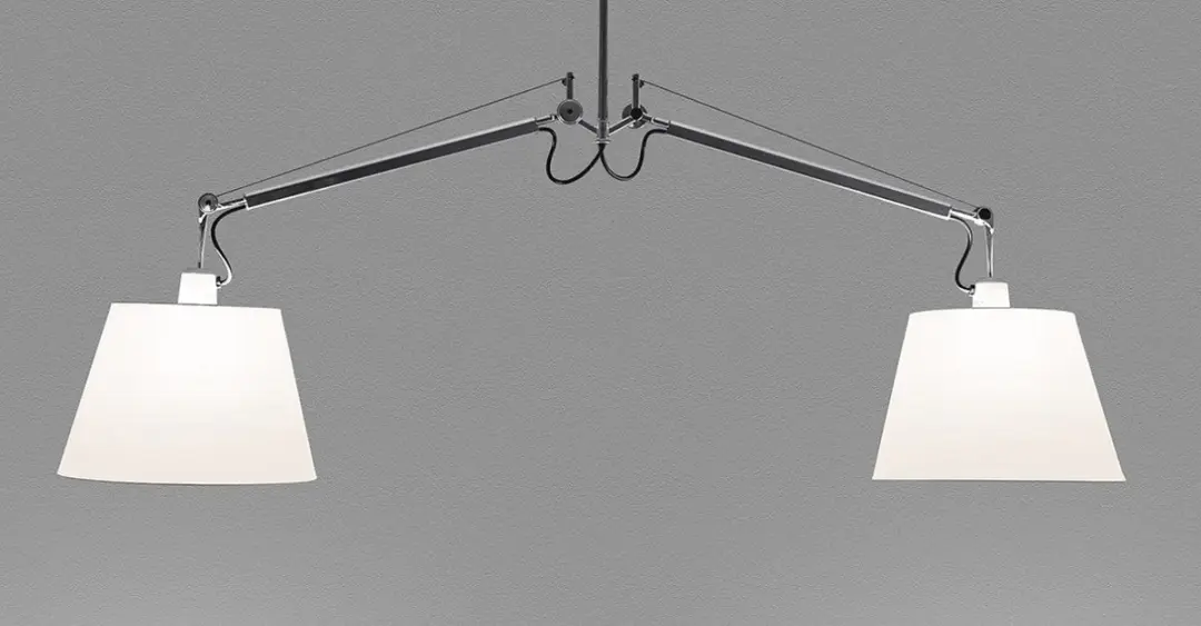 Artemide Tolomeo Due Bracci Hanglamp Ø36cm - Perkament