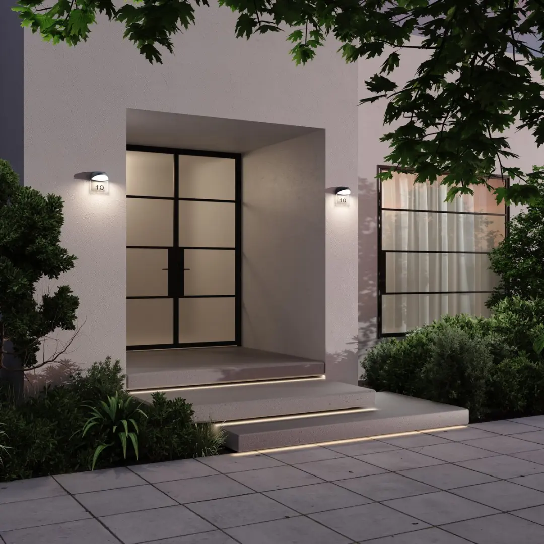 Maytoni Outdoor Wandlamp Gloss Grafiet 7W