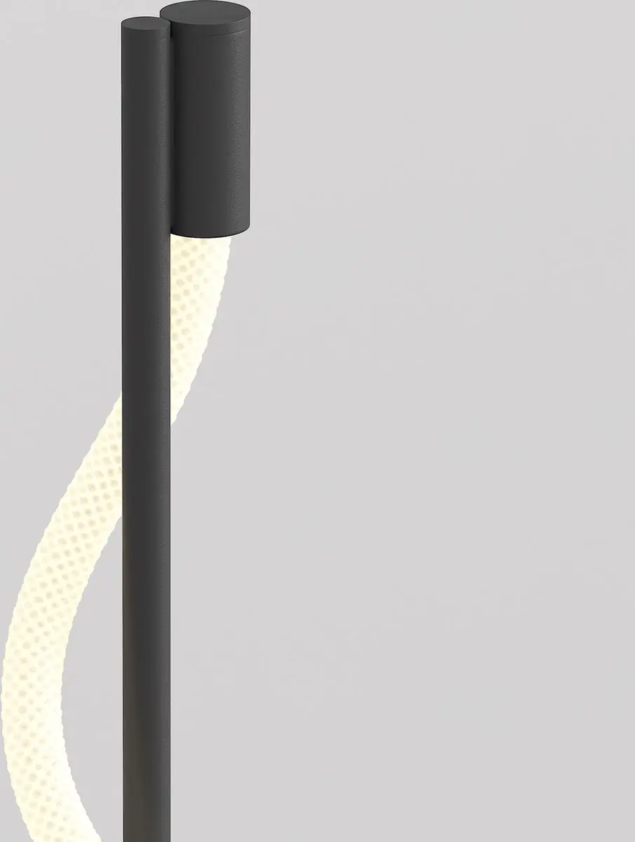 Maytoni Tau Vloerlamp - Zwart - Ø22cm