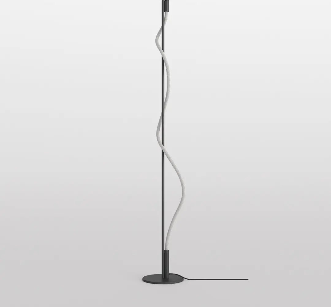 Maytoni Tau Vloerlamp - Zwart - Ø22cm