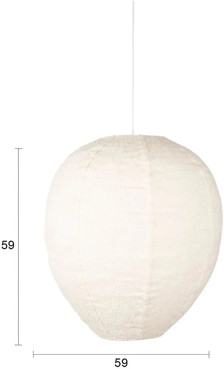 Zuiver Cocoon Hanglamp Crème XL - Ø59cm - afbeelding 6 van 6