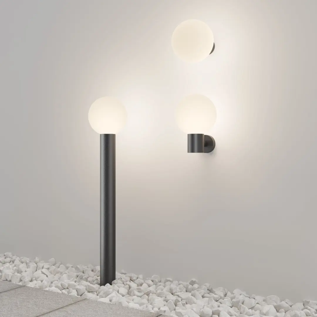 Maytoni Outdoor Wandlamp Bold Ø20cm - Zwart