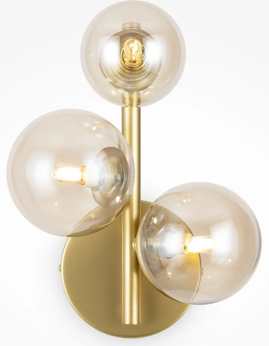 Maytoni Wandlamp Dallas Goud - 3 Lichtpunten