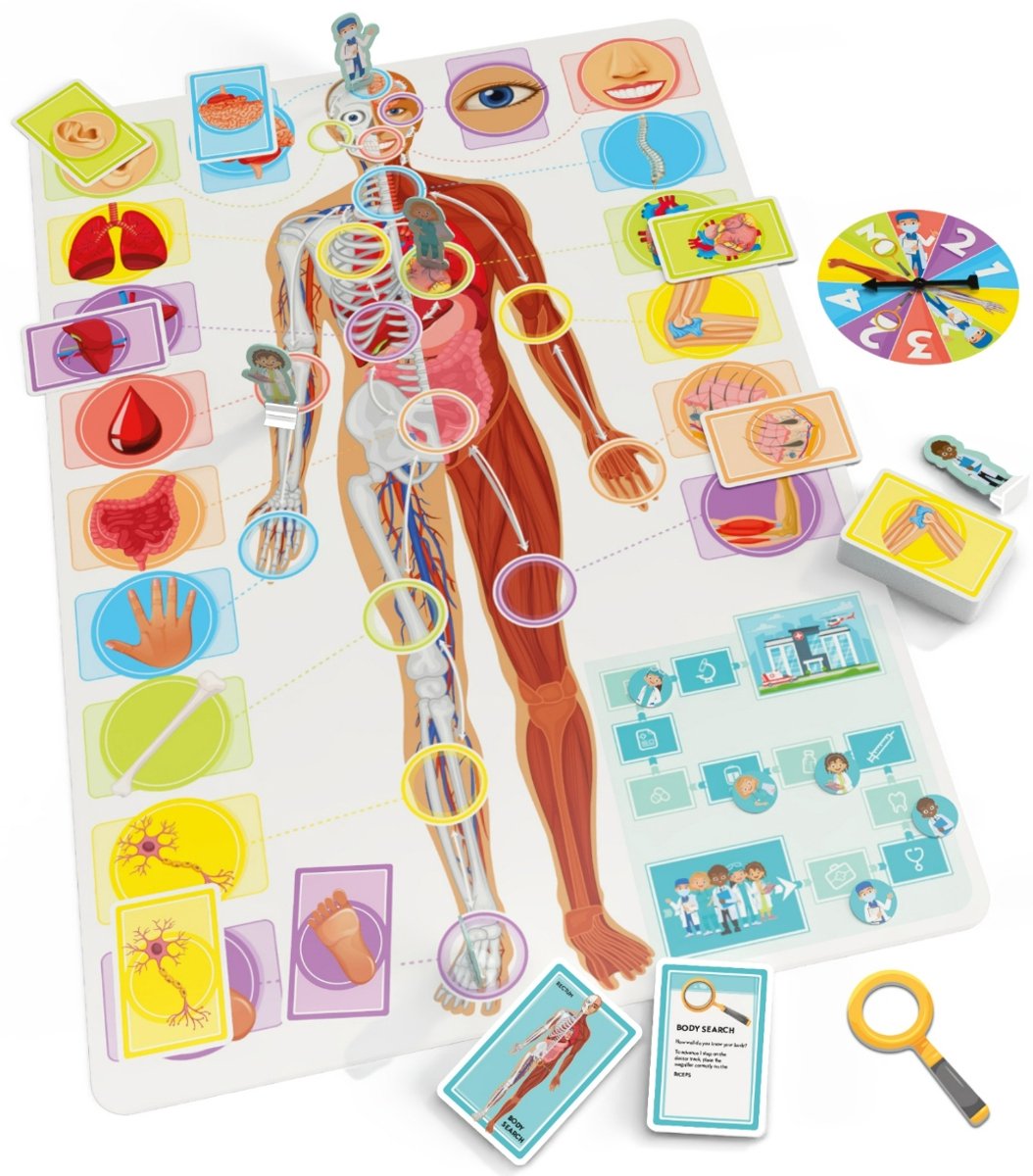 Tactic Apprenons Le Corps Humain - Bordspel - Let´s learn Our Amazing Body (FR)