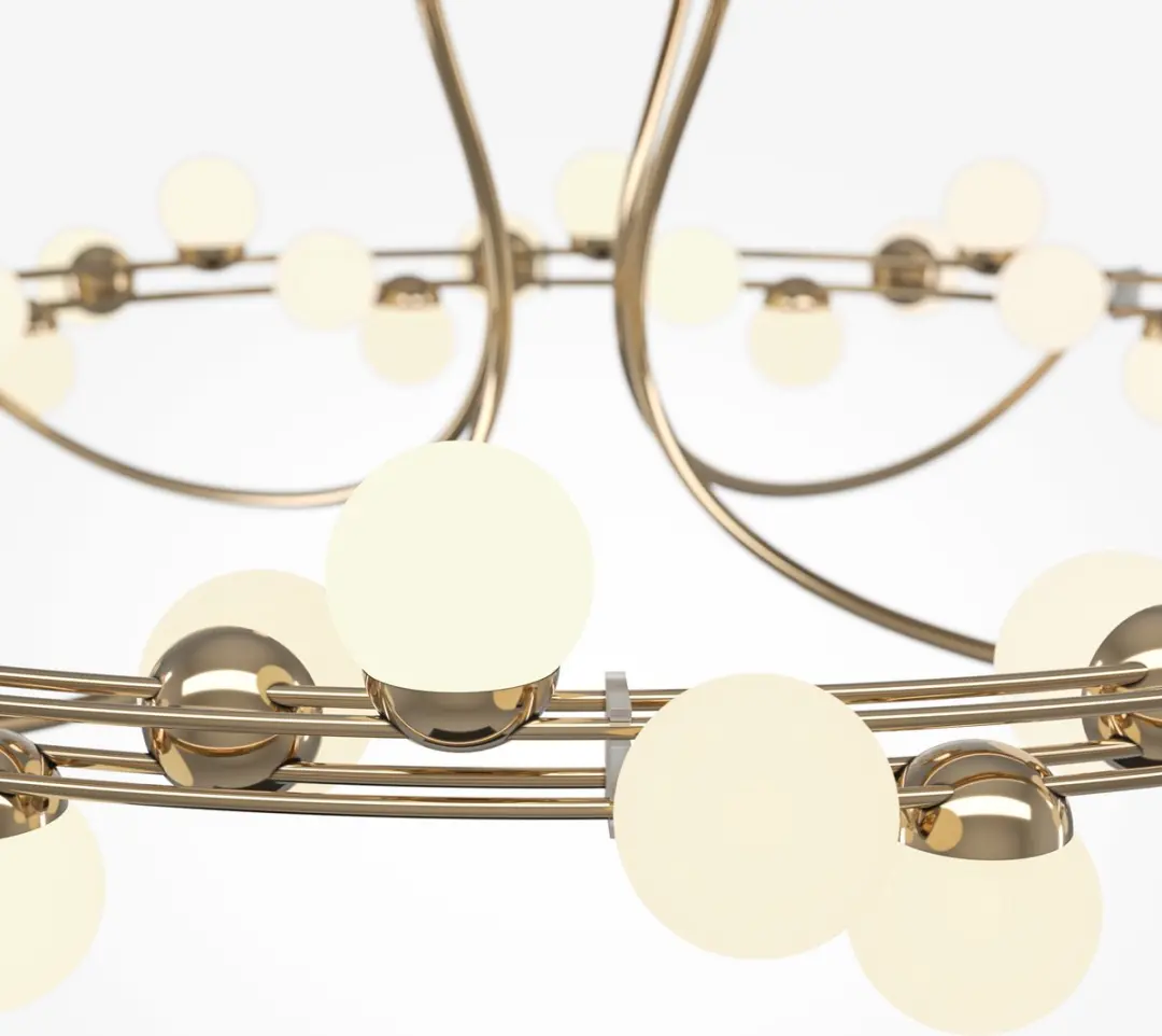 Maytoni Tessara Plafondlamp - Goud Ø80cm