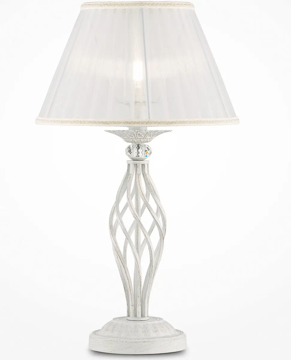 Maytoni Grace Tafellamp - Ø32cm - Wit/Goud