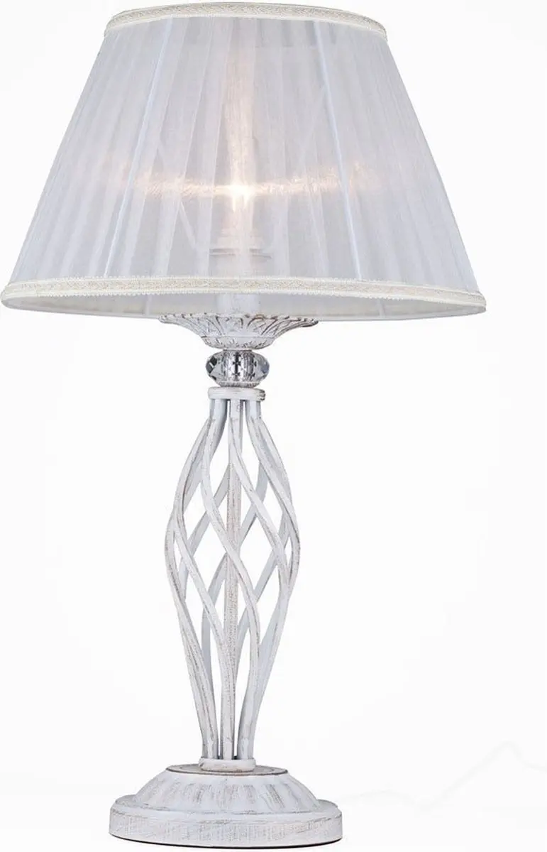 Maytoni Grace Tafellamp - Ø32cm - Wit/Goud