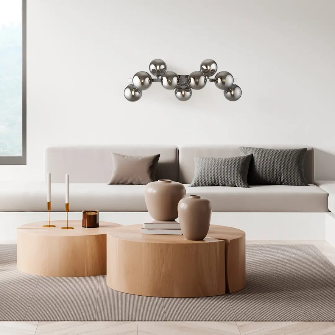 Maytoni Dallas Wandlamp - 9x28W - Chroom