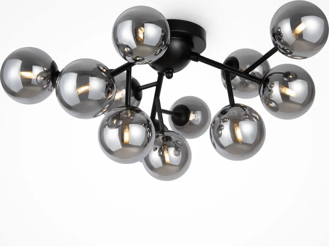 Maytoni Dallas Plafondlamp - 12x28W - Ø60cm - Zwart