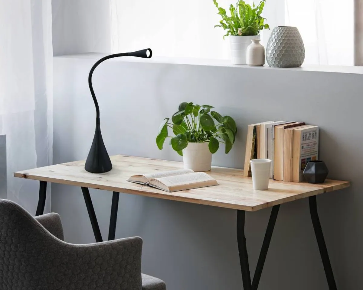Eglo Snapora LED Tafellamp - Zwart - Touch Dimmer