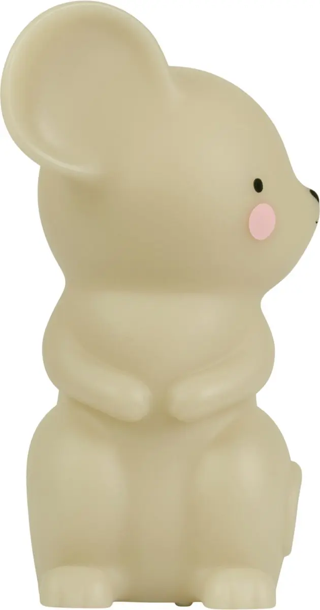 A Little Lovely Company Muis Kinderlampje - 1 Lichtpunt - Beige