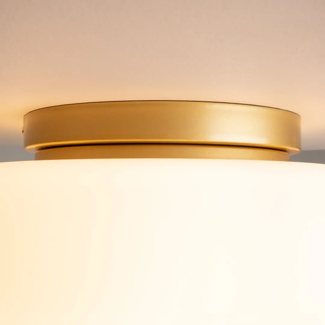 Maytoni Glassy Plafondlamp - Goud - Ø31,5cm