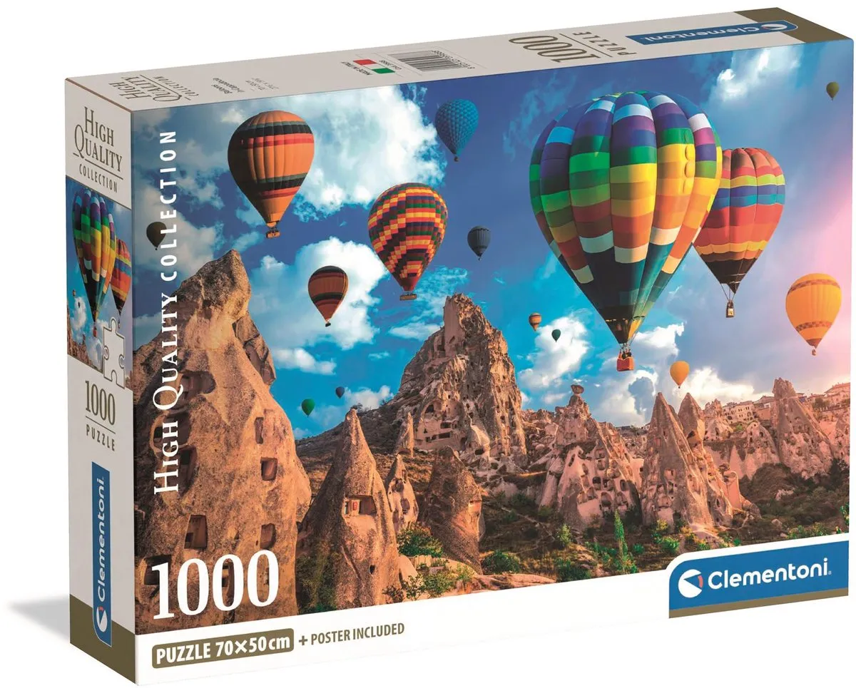 Clementoni Ballonnen in Cappadocië Puzzel 1000 Stuks - Multikleur