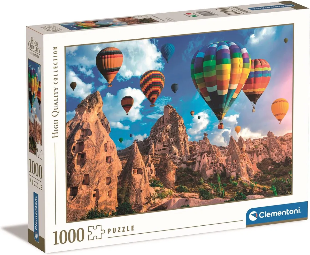 Clementoni Ballonnen in Cappadocië Puzzel 1000 Stuks - Multikleur