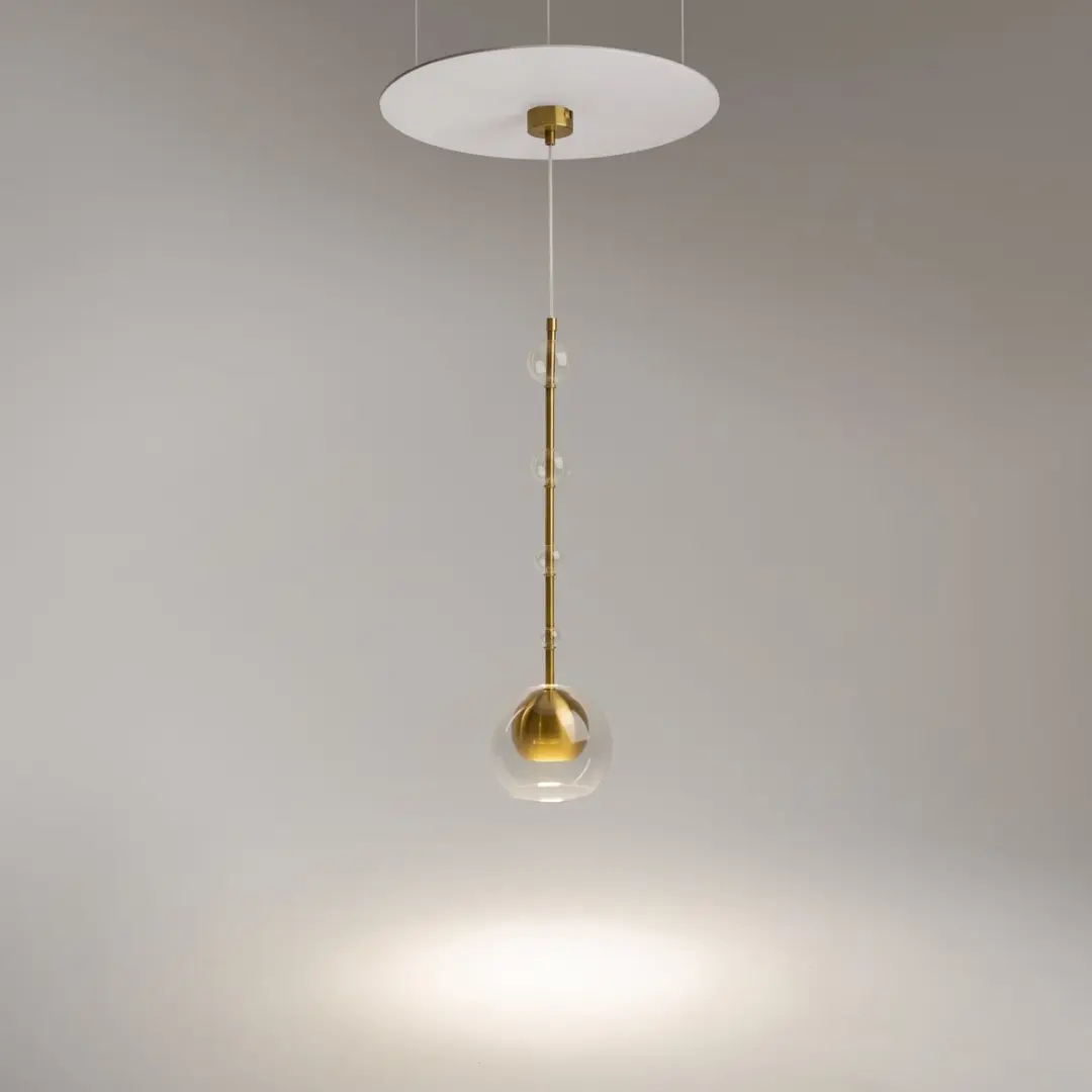 Maytoni Hanglamp Ros Messing - Ø16cm - Goud